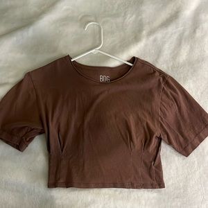 Nude crop top